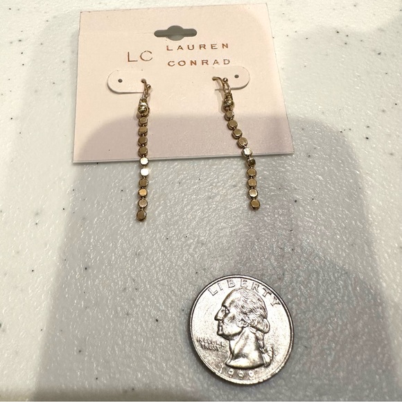 NWT 2 pairs Earrings gold tone dangles - Erica Lyons & Lauren Conrad - Picture 9 of 10